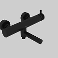 Black Wall Mounted Faucet Modern Minimalist Design For Bathroom Or Kitchen