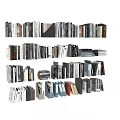 Various Books and Magazines Stacked Arranged in Organized Collections for