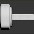 Industrial Medical Imaging CT Scanner With Modern White Circular Design And Extended Examination Platform