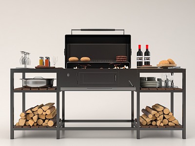 Outdoor Grill 3d model