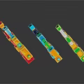 Colorful Building Block Style Toy Guns With Vibrant Colors For Children Play