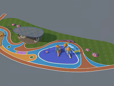 Amusement equipment children's play 3d model Amusement equipment children's play 3d model