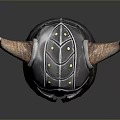 Viking Style Horned Metal Armor Helmet For Medieval Warrior Battle Gear