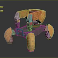 Robot Spider Robot Mecha Spider Science Fiction Spider Mechanical Spider Battery Spider Tower Defense 3d model