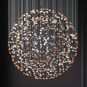 Modern chandelier 3d model