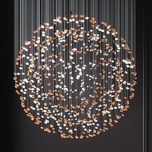 Modern chandelier 3d model