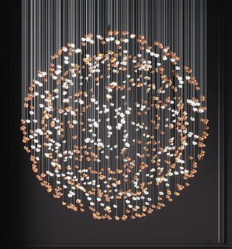 Modern chandelier 3d model