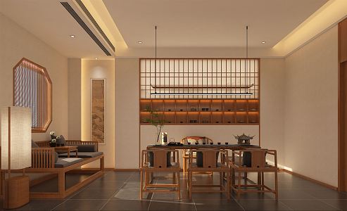 New Chinese Teahouse 3d model