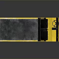 Yellow Flatbed Utility Vehicle For Industrial Cargo Transport With Cab