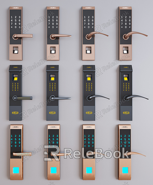 Modern door lock fingerprint lock combination model