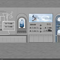 Elegant Lighted Cosmetic Display Cabinets And Shelves For Skincare Products In Beauty Retail Stores