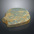 Natural Stone And Wood Decorative Piece With Rustic Texture And Earthy Tones