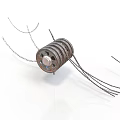 Small Cylindrical Mechanical Equipment With Multiple Coil Layers And Extended Wire Leads