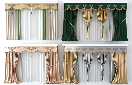 Curtains 3d model