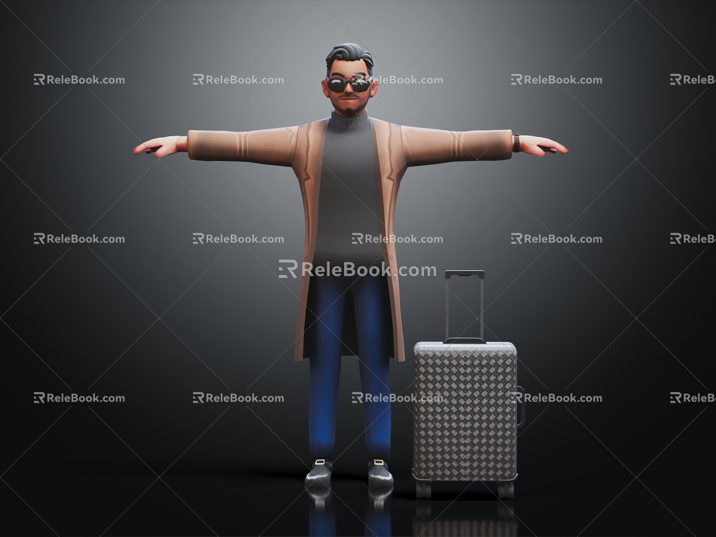 Modern Men Cartoon Men Adult Men 3d model