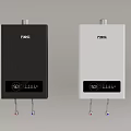 Wanjiale Black And White Kitchen Water Heaters With Digital Temperature 3d model