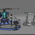 VR Immersive Amusement Equipment With Interactive Platform And Display Screen