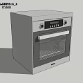 Modern Stainless Steel Kitchen Ovens With Open Door And Control Panels Design