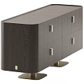 Modern Decorative Cabinets With Metal Legs And Multiple Drawer Designs 3d model