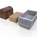 Household Storage Boxes Featuring Wooden Cardboard And Plastic Materials For Home Organization