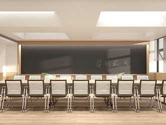 Classroom School Study Room Reading Room Single-storey Classroom Ordinary Classroom Manual Room 3d model