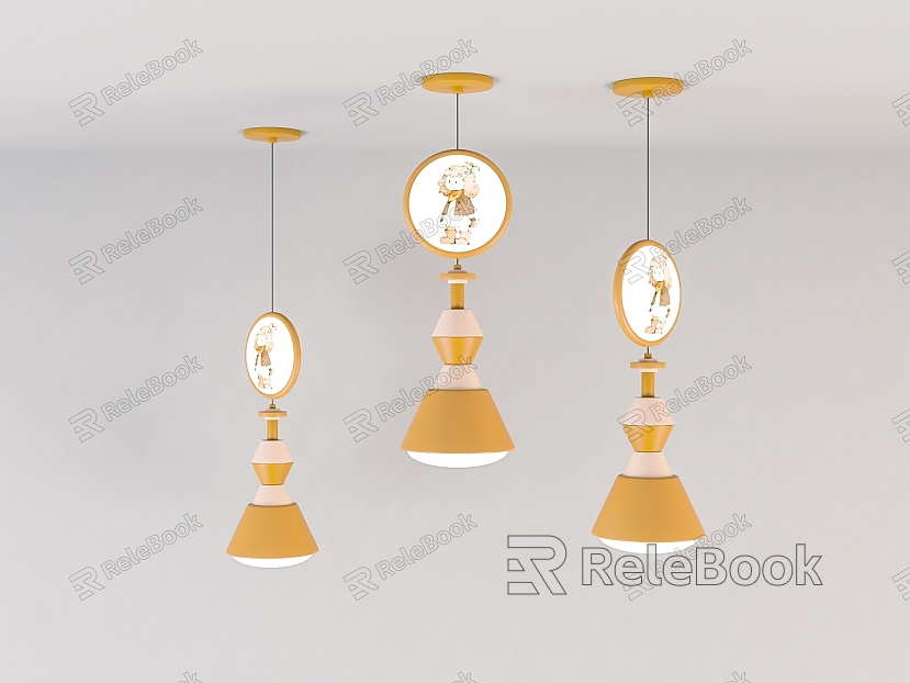 Cartoon children's chandelier model