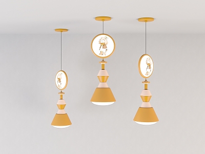 Cartoon children's chandelier model