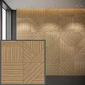 Modeling wood veneer wall panel wall panel modeling wall panel 3d model
