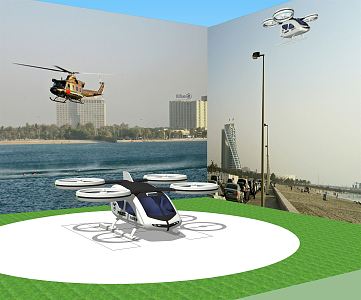 Modern Helicopter 3d model