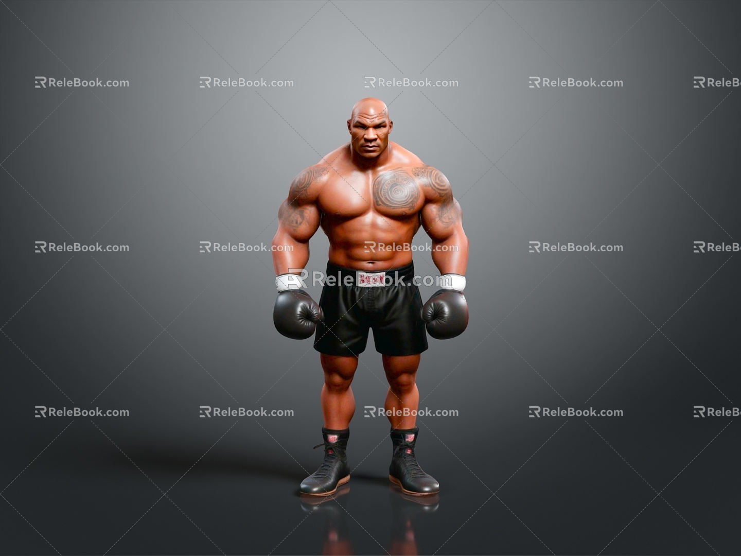 Muay Thai Tyson Free Fight Fighting Athlete Muay Thai Athlete Boxer Boxer Athlete 3d model