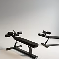 Black Adjustable Fitness Benches With Ergonomic Design For Home Gym Workout Equipment