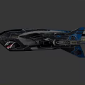 Modern Fighter Sci-fi Fighter 3d model