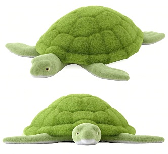 Modern Turtle Plush Toy Children Plush Green Turtle Toy Doll Plush Rag Doll Turtle Animal Toy 3d model