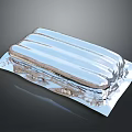 Juicy Sausages Wrapped in Shiny Aluminum Foil for Fresh Food Storage