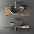 Modern wash basin wash station 3d model