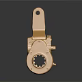 Golden Metal Mechanical Equipment With Reflective Surface And Structural Bolts