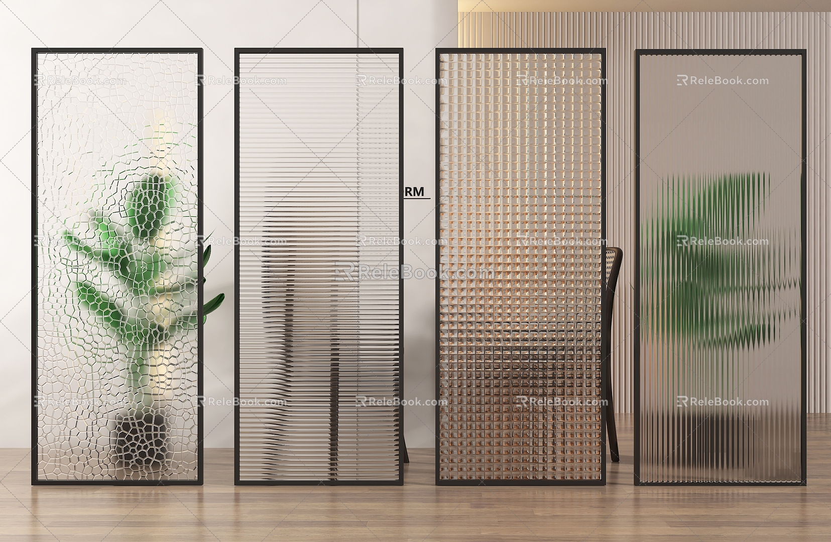 Changhong glass partition 3d model