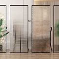 Changhong glass partition 3d model