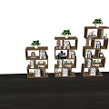 Nordic Bookshelf 3d model
