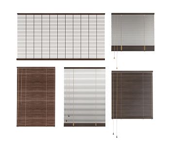 New Chinese-style Venetian Blinds 3d model