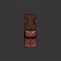 Rusty Red Vintage Truck With Weathered Exterior And Classic Design