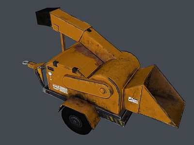 Excavator bulldozer engineering vehicle functional vehicle 3d model