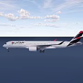 LATAM Airline Passenger Jet Flying In Sky