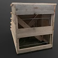 Wooden Stairs Featuring Natural Wood Material Simple Design and Rustic Style