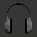 Modern White And Black Over Ear Headphones With Adjustable Headband And Comfortable Ear Cups
