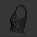 Stylish Patterned Sleeveless Vest With V Neck Buttons And Pockets