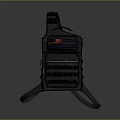Tactical Durable Multi pocket Backpack With Adjustable Straps And American Flag Patch