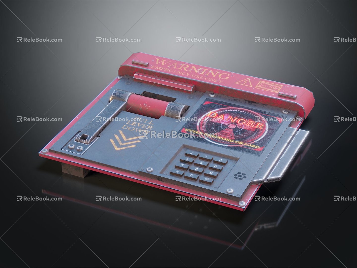 Modern Sci-Fi Equipment Sci-Fi Panel Sci-Fi Instruments 3d model