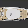 Luxury Modern White Catamaran Yacht With Wooden Deck And Upper Structure