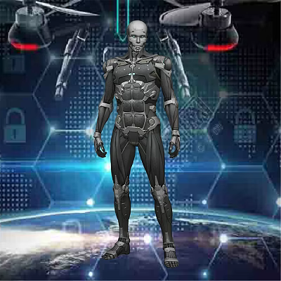 modern robot artificial intelligence robot 3d model